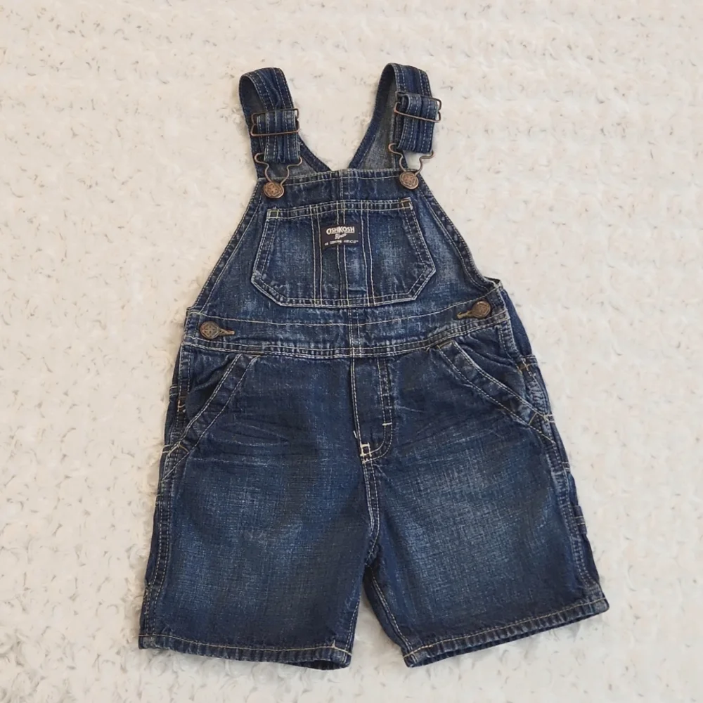 OshKosh B'Gosh Vintage Vestback Denim Overall Romper / Jumper UNISEX